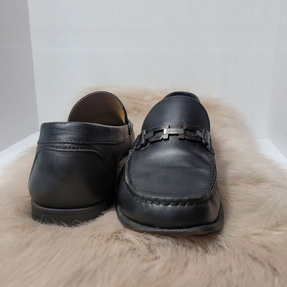 Salvatore Ferragamo Buckle Black Leather Loafer Shoes Size 9D main image 11